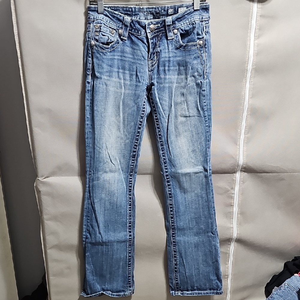 Miss Me Light Blue Straight Leg Women's Jeans